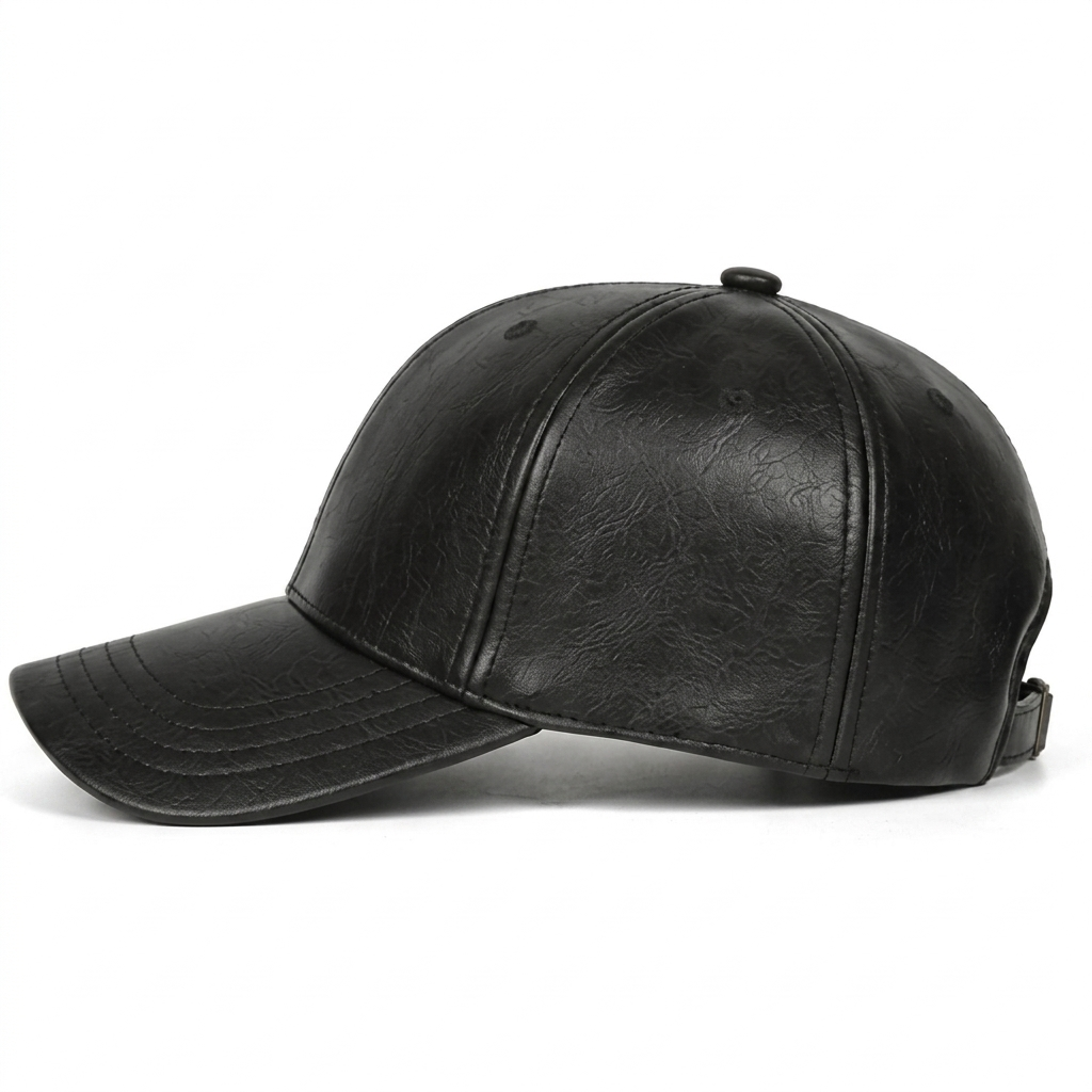 Baseball caps handmade from leather in Sialkot Pakistan
